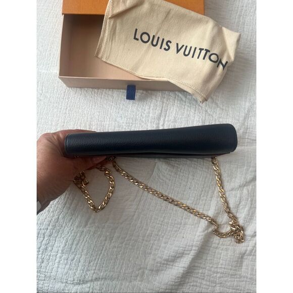 LOUIS VUITTON Empreinte Sarah Wallet NM Marine Rouge with chain - Picture 10 of 10